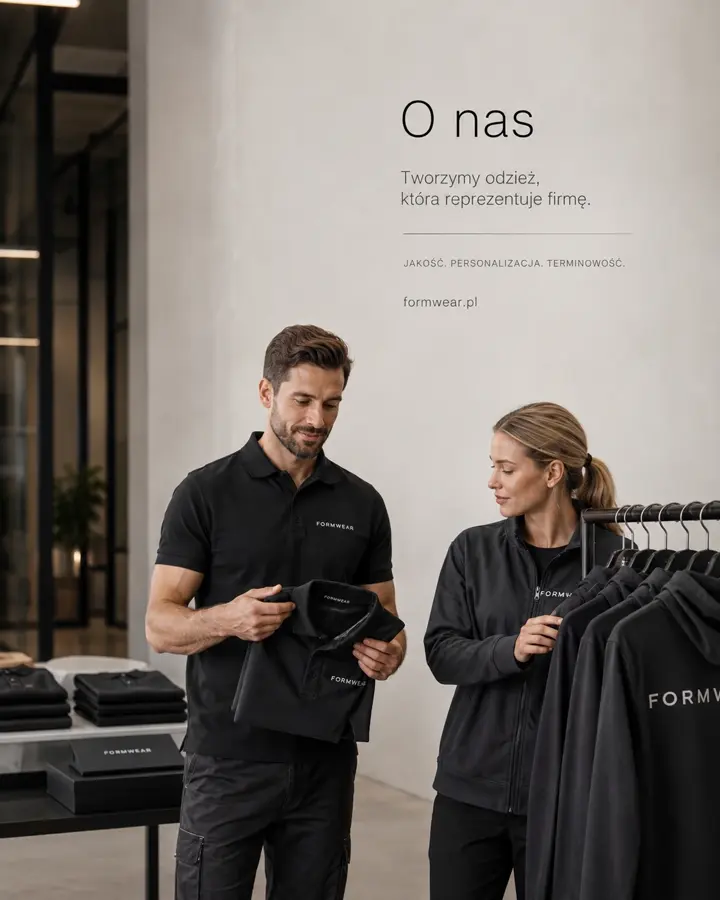 Zespół Form Wear w odzieży firmowej z logo — jakość, personalizacja, terminowość